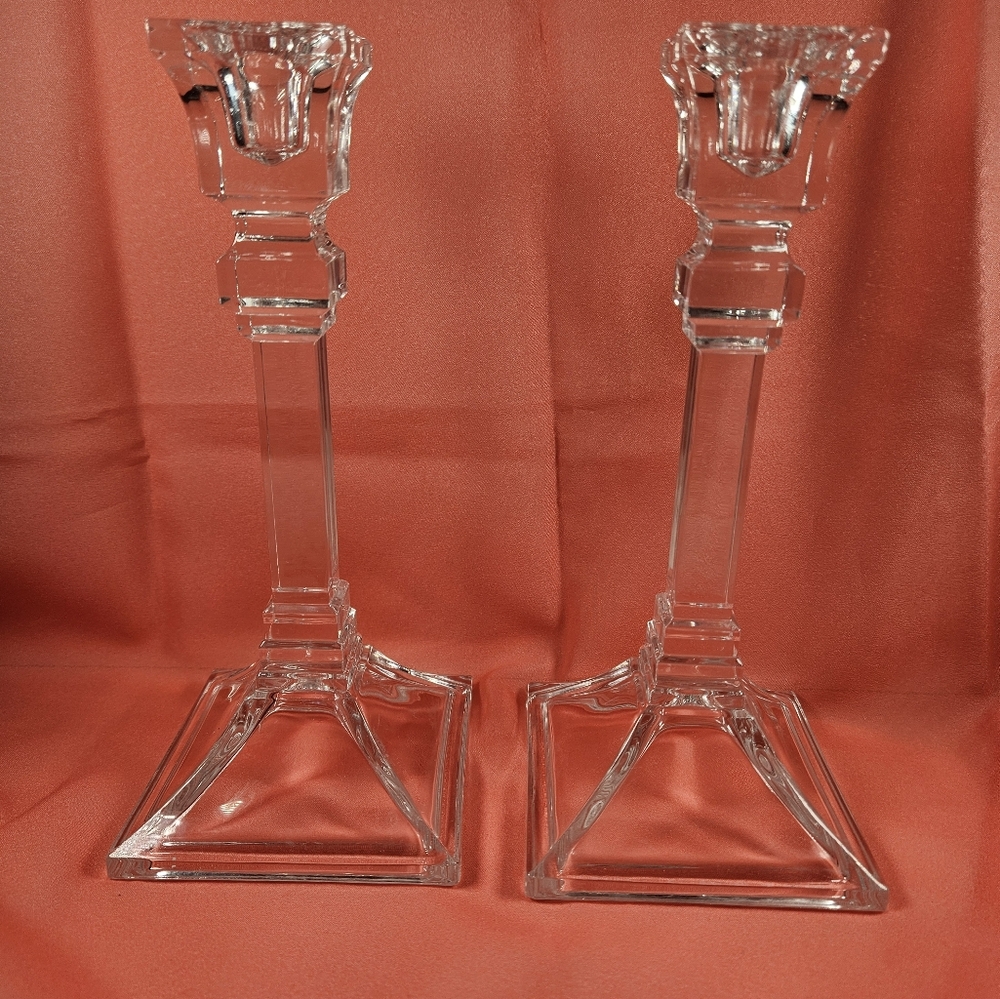 Candle holders. Set of 2 lead crystal